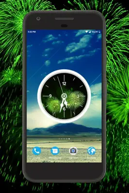 Firework Clock Live Wallpaper android App screenshot 2