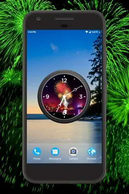 Firework Clock Live Wallpaper android App screenshot 3