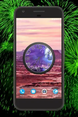 Firework Clock Live Wallpaper android App screenshot 4